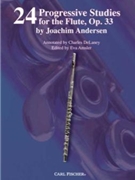 24 Progressive Studies Opus 33 by Andersen Joachim - Delaney / Amsler - for Flute Method