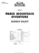 Paris Mountain Overture by Balent Andrew for Full Score