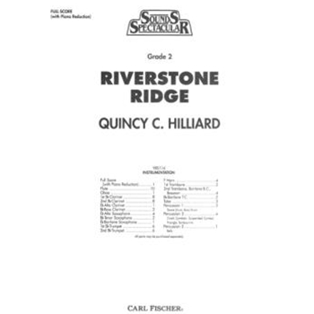 Riverstone Ridge by Hilliard Quincy C for Full Score