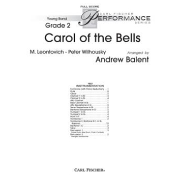 Carol Of The Bells by Leontovich and Wilhousky - Balent Andrew - for Full Score