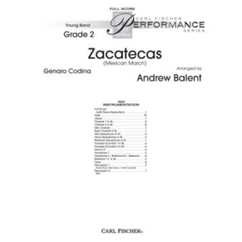 Zacatecas by Codina Genaro - Balent Andrew - for Full Score