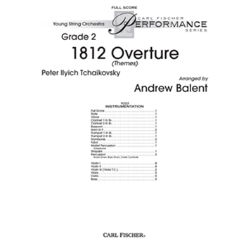 1812 Overture by Tchaikovsky Pyotr Ilyich - Balent Andrew - for