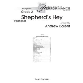 Shepherd's Hey by - Balent Andrew - for Full Score