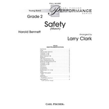 Safety (March) by Bennett Harold - Clark Larry - for