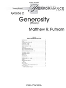Generosity by Putnam Matthew R for Full Score