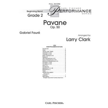 Pavane Opus 50 by Faure Gabriel - Clark Larry - for Full Score