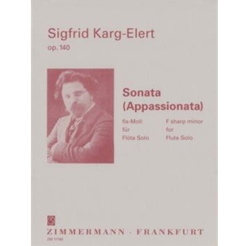 Sonata (Appassionata) Opus 140 by Karg-Elert Sigfrid - Eppel Henner - for Flute Solo