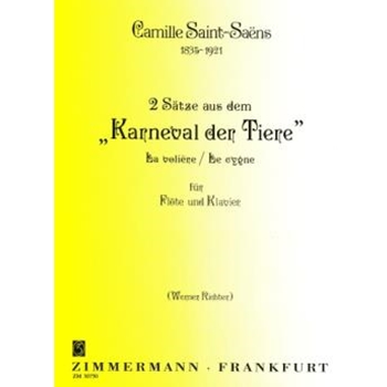 Swan (le Cygne) by Saint-Saens Camille - Richter Werner - for Flute and Piano