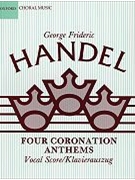 4 Coronation Anthems by Handel George Frideric - Bartlett Clifford - for SATB Vocal Score