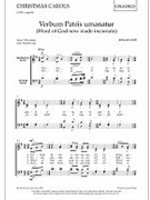 Verbum Patris umanatur (Word of God now made incarnate)Vocal score by Corp Ronald for SATB
