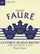 Cantique De Jean Racine Op. 11 by Faure Gabriel - Rutter John - for SATB