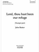 Lord thou hast been our refugeTrumpet in B flat by Rutter John for SATB