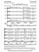 From the break of the day by Bullard Alan for SATB