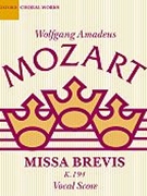 Missa Brevis In D K 194 by Mozart Wolfgang Amadeus for SATB