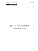Five Philanders by Gardner John for SATB a cappella