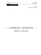 Adoro te devoteVocal score by Jackson Gabriel for SATB