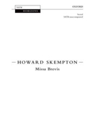 Missa BrevisVocal score by Skempton Howard for SATB