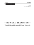 Third Magnificat and Nunc DimittisVocal score by Skempton Howard for Men's Voices; SATB