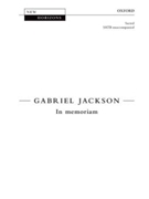 In memoriamVocal score by Jackson Gabriel for SATB