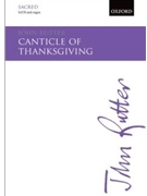 Canticle of ThanksgivingVocal score by Rutter John for SATB