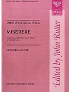 Miserere by Allegri Gregorio - Rutter John - for SATTB
