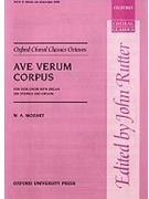 Ave Verum Corpus by Mozart Wolfgang Amadeus - Rutter John - for SATB