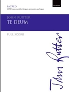 Te DeumBrass version full score by Rutter John for SATB