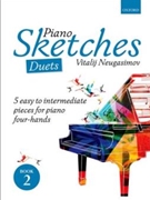 Piano Sketches Duets Book 2 by Neugasimov Vitalij for 1 Piano 4 Hands