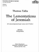 The Lamentations of JeremiahATTBB vocal score by Tallis Thomas for Men's Voices