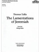 The Lamentations of JeremiahSAATB Vocal score by Tallis Thomas for SATB