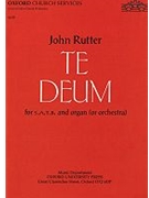 Te Deum by Rutter John for SATB Vocal Score