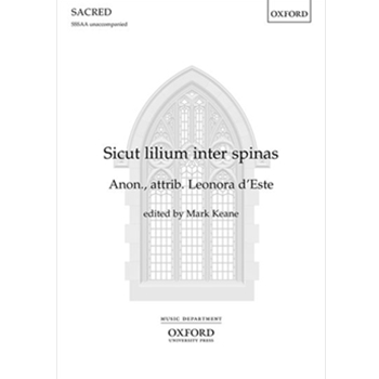 Sicut liliumVocal score