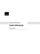 Cuatro diferencias (version for accordion solo) by Erkoreka Gabriel for Solo