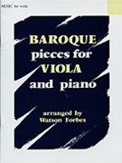 Baroque Pieces for Viola and Piano by Various for Solo