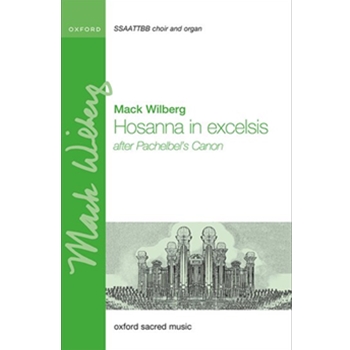Hosanna in excelsis after Pachelbel's Canon Vocal score