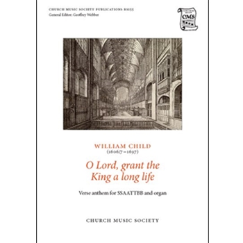 O Lord grant the King a long lifeVocal score