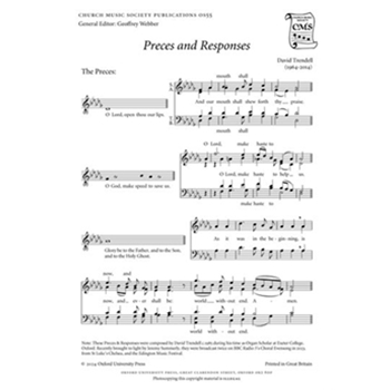 Preces & Responses Vocal score
