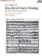 Jesu Joy Of Man's Desiring by Bach Johann Sebastian - Hess - for Piano