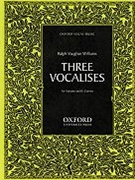 Three Vocalises by Vaughan Williams Ralph for Voice and Piano