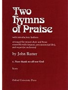 Now thank we all our GodNo. 1 of Two Hymns of PraiseBrass score by Rutter John for SATB