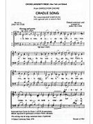 Cradle songVocal score by Rutter John for SATB