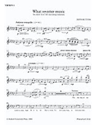 What Sweeter Music by Rutter John for Violin I