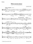 What Sweeter Music by Rutter John for Viola