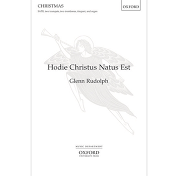 Hodie Christus natus estVocal score by Rudolph Glenn L for SATB