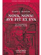 Nova Nova! Ave fit ex EvaVocal score by Rudolph Glenn L for SATB
