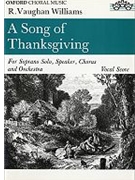 A Song of ThanksgivingVocal score by Vaughan Williams Ralph for SATB