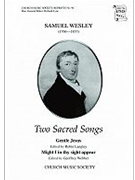 Two Sacred SongsVocal score by Wesley Samuel Sebastian for Unison