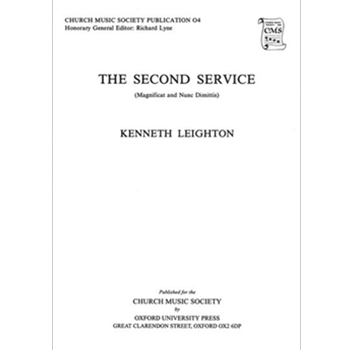 Magnificat and Nunc Dimittis from the Second ServiceVocal score by Leighton Kenneth for SATB