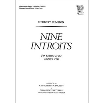 Nine Introits for Seasons of the Church's YearVocal score by Sumsion Herbert for SATB