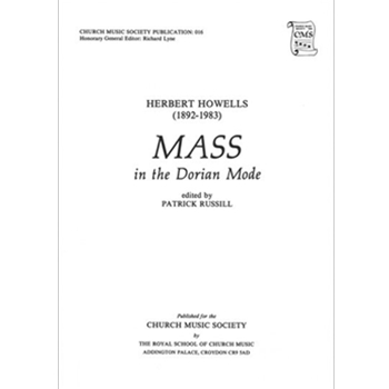 Mass in the Dorian Mode by Howells Herbert for SATB a cappella